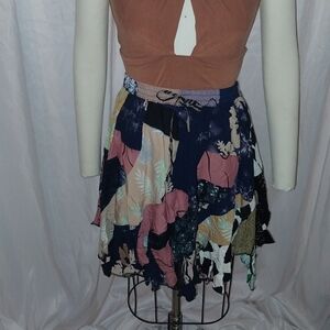 Bohemian Mini Patchwork Skirt